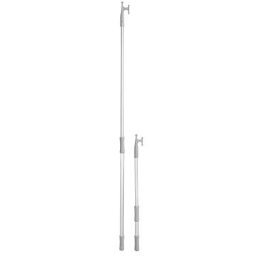 Boat Hook Telescopic Anodised Aluminium with Plastic Hook 120–210cm 30mm
