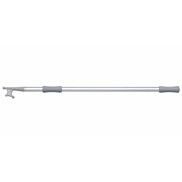 Boat Hook Telescopic Aluminium/Grey Nylon 120–210cm