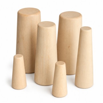 Emergency Wooden Plug Set Conical 6-Piece