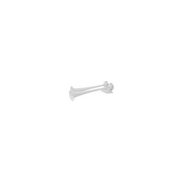 White Epoxy, Dual Trumpet Air Horn, 24V