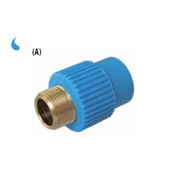 Male Thread Adaptor NIRON PP-R 20mm × 3/4" Socket Fusion