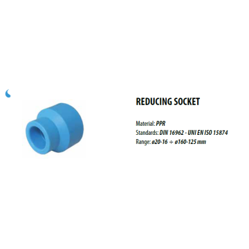 Reducing Socket NIRON PP-R 32×20mm Socket Fusion