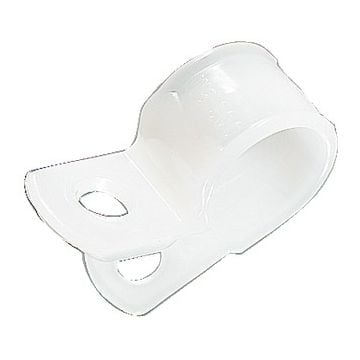 Natural 1/4" Nylon Cable Clamp,100/Pk
