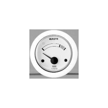 Gauge Waste Water VDO Ocean Line White 12/24V 52mm