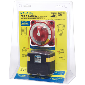 Battery Management Kit Add A Battery 120A with Dual Circuit Plus Switch and ACR