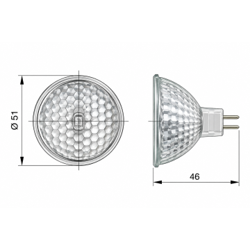 Bulb Halogen MR16 24V 10W