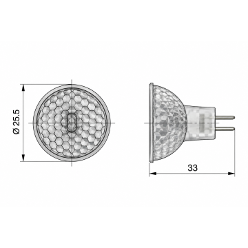 Bulb Halogen MR8 GZ4 24V 20W