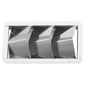 Ventilation Grille Three-Louvre Stainless Steel 210 × 110mm