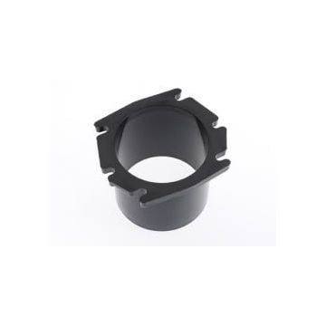 Vent adaptor for tube Dia. 75 mm Black plastic