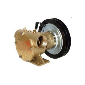 Pump clutch 2A pulley 24V 51 Gpm BSP port Bronze body for bilge & deckwash application