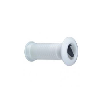 Scupper Thru-hull for 2"- 4-3/4 hull thickness with recessed black flapper