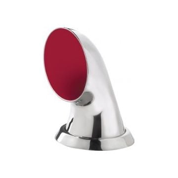 Ventilator Cowl Levanter LEVA125 125mm AISI316 Stainless Steel Red Interior with Ring and Nut