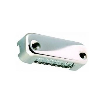 Light blue LED micro 12V horizontal mount SS bezel 0.66W