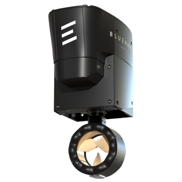 BlueSpin 8kW Outboard Retractable Electric Add-On Motor - For Single Setup
