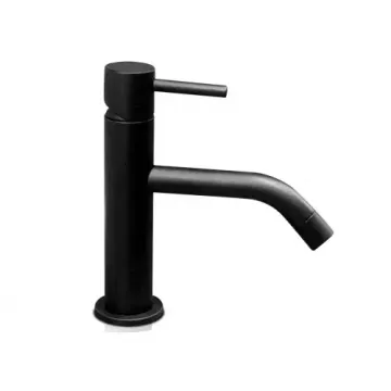 MY1700K-1/2"F One handle minimalistic mixer w/ fixed spout - Brass Black Matt