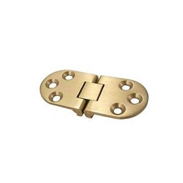Hinge table 30x71mm polished Brass