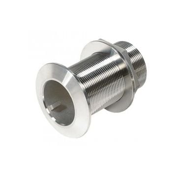 Thru-hull 1-1/4" SS fitting chamfered flange