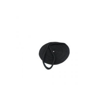 Rope polyester Dia. 24 mm 12 strand double braided Black 10418kg breaking load