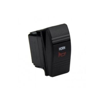Horn push button momentary M-126 12/24V 20A 32x21mm cut-out plastic includes sealing gasket