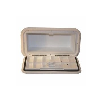 Glove box non-locking cam latch Polar White