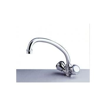 Tap Traditional mixer J spout swivelling Chrome