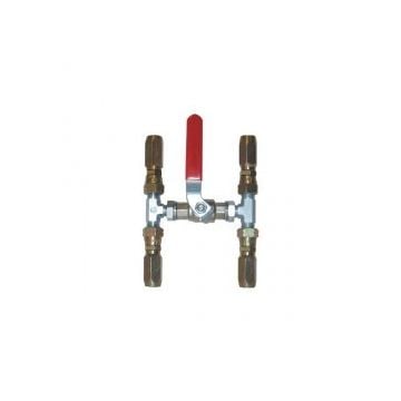 Valve bypass for Dia. 18 mm inflexible hydraulic hose