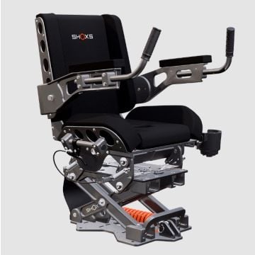 2000 series bucket seat with black metal and black upholstery