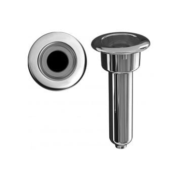 Rod cup holder SS316 screwless 0 deg. rod Drain 3/8" NPT round top