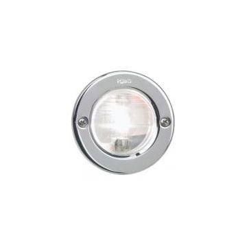 Light utility 12V 3" SS with clear back
