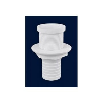 Drain cockpit for 1.5" hose with screen polypropylene