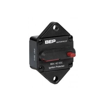 Breaker thermal 30A 1pole panel mount switchable reset 30V