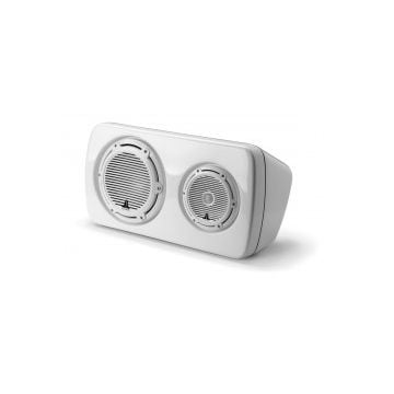 Speaker System 3-Way Enclosed M103EWS-CG-WH-R Right Side 10" Subwoofer and 7.7" Coaxial Speaker Gloss White Classic Grille
