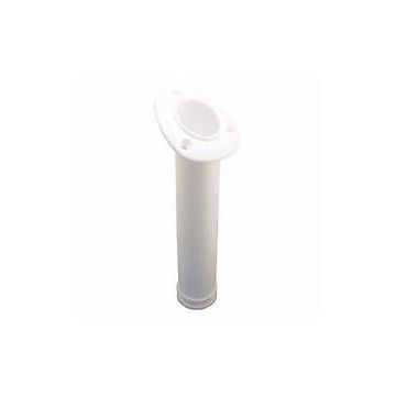 Rod holder top 30 deg. White 9-7/8 "L 1-1/2"ID 2"OD flush mount long HDPE material