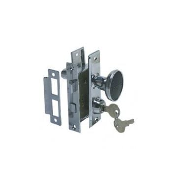 Mortise lock set (0927) "2-3/4" x 2" chromed zinc alloy
