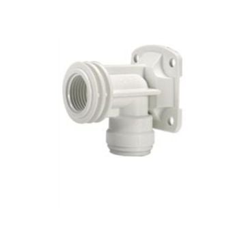 Elbow back plate 15 mm x 1/2" BSP (plastic)