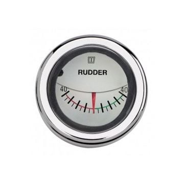 Gauge rudder position RPI1800WL white 12/24V cut-out Dia. 52 mm excluding sensor