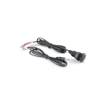 Audio Adapter IC3.5PM Panel Mount Waterproof 3.5mm with 4ft Patch Cord and 4ft Headphone Extension Cable