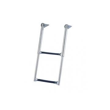 Ladder telescopic 2 steps over "platform mount drop down SS304 23.5"L × 13.5"L × 11.25"W, up to 181kg