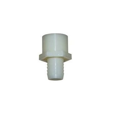Hose connector plastic female 3/4" x3/4" hose tail White (NPSM thread)