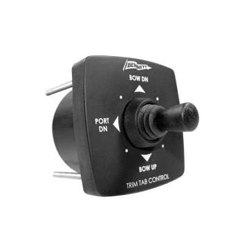 Joystick electric control for trim tabs