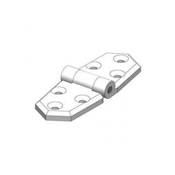 Hinge 35x96mm White (Pair) GRP