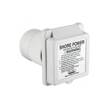Shore power inlet 6351EL-BX 32A 230V GRP body with Easy lock system & rear safety enclosure with strain relief