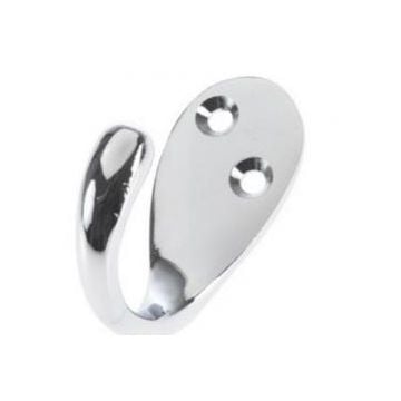 Hook single chromed Brass