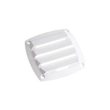 Vent louvred 85 x 85 mm White plastic