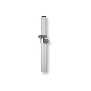 Seat column manual 430-570mm adjustable height dia.76/60mm ribbed aluminium