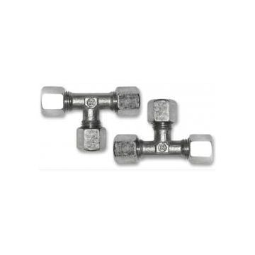 T piece set Dia. 12 mm for inflexible hydraulic hose