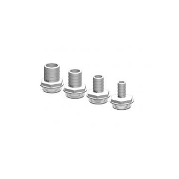 Hose connector White 1-1/2" x 32mm Male BSP GRP