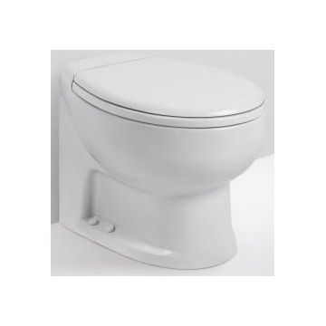 Toilet ARTIC SHORT 24V without bidet kit water inlet device & flush control (White) with soft close seat & cover