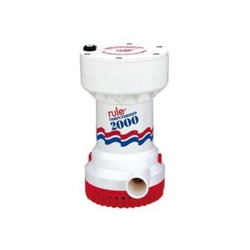 Pump bilge 2000 Gph 12V auto sensing electronic series