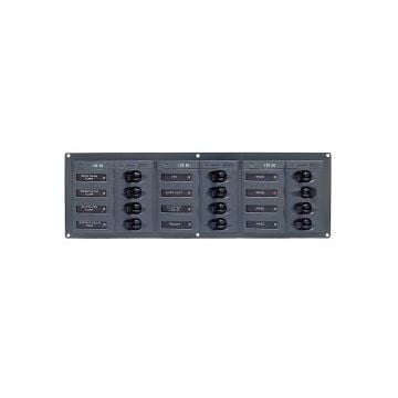 Panel 902NMH 12V 12 breaker horizontal mount